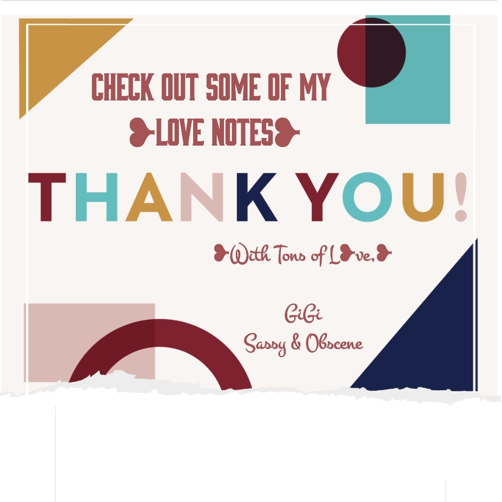 ❥💋❥5☆ Happy Buyers L♡ve Notes❥💋❥